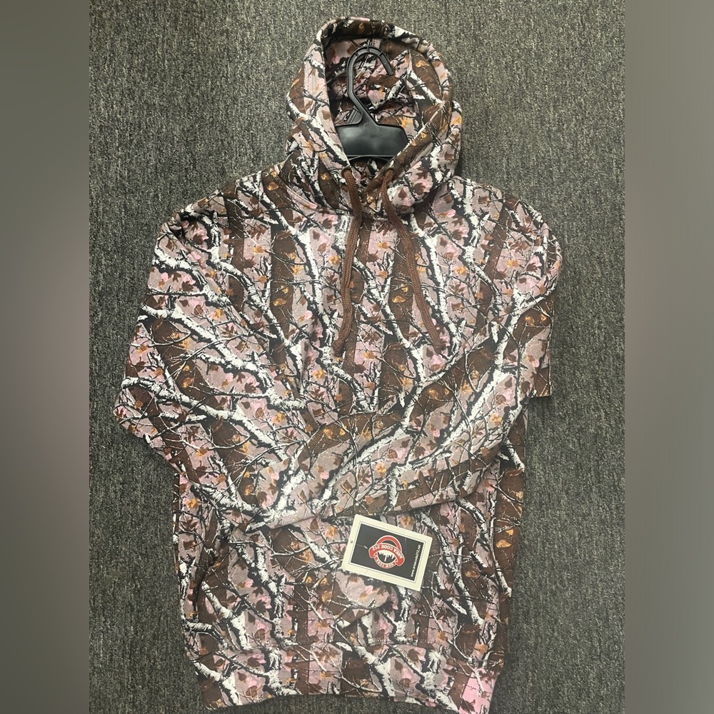 Brown Camo Hooded Jacket